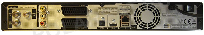 задняя панель VHDR-3000S